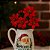 Jogo 2 Buquês Mini Bico de Papagaio Natal Veludo Vermelho 5 Flores - Magizi - Imagem 2