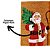 Tapete Capacho Fibra de Coco Natal Papai Noel 40x60cm - Magizi - Imagem 3