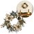 Guirlanda Decorada Luxo Dourado e Champanhe Bico de Papagaio, Pinhas e Berries 35cm - Magizi - Imagem 7