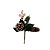 Galho Natal Pick Nevado Folhagens Pinhas e Berries Branco 18cm - Magizi - Imagem 1