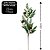 Galho Natalino Folhagens, Pinhas e Berries Branco Nevado 65cm - Magizi - Imagem 4