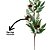 Galho Natalino Folhagens, Pinhas e Berries Branco Nevado 65cm - Magizi - Imagem 3