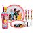 Kit Refeição Infantil Princesas Disney 6 Peças Prato, Tigela, Copo e Talheres - Tuut - Imagem 1