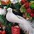 Pombinha Branca Plumas 17cm Enfeite Natal - Magizi - Imagem 2