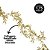 Folhagem Fina Decorativa Natalina Ramificada com Glitter Dourado 1,75m - Art Christmas - Imagem 3