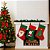 Conjunto 3 Meias Decorativas Natal Tecido Decorado Papai Noel 40cm - Magizi - Imagem 2