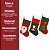 Conjunto 3 Meias Decorativas Natal Tecido Decorado Papai Noel 40cm - Magizi - Imagem 5