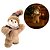 Boneco de Neve Natalino Decorativo Pelúcia Marrom Claro Gorro Xadrez e Nariz de Cenoura 20cm - Imagem 5