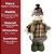 Jogo Papai Noel e Boneco de Neve Decorativo Natal Pé Pelúcia Xadrez Verde Cachecol e Gorro Crochê 40cm - Imagem 9