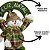 Guirlanda Placa Feliz Natal Madeira Boneco de Neve Decorativo Pelúcia Verde Xadrez e Cachecol Crochê 30cm - Imagem 5
