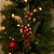 Pick Natalino Galho Decorativo com Folhagens, Pinhas e Cereja Nevada 30cm - Imagem 2