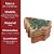 Jogo 2 Latas Decorativa Natal Multiuso Metal Tampa Pinheiro Verde e Vermelho Xadrez 18cm - Imagem 10
