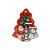 Jogo 2 Latas Decorativa Natal Multiuso Metal Tampa Árvore de Natal Personagens Merry Christmas 18cm - Imagem 8