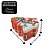 Lata Decorativa Natalina Multiuso Metal Tampa Árvore de Natal Estampada Personagens Merry Christmas 18cm - Imagem 8