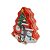 Lata Decorativa Natalina Multiuso Metal Tampa Árvore de Natal Estampada Personagens Merry Christmas 18cm - Imagem 3