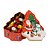 Lata Decorativa Natalina Multiuso Metal Tampa Árvore de Natal Estampada Personagens Merry Christmas 18cm - Imagem 1
