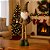 Papai Noel Decorativo Natal Pelúcia Champanhe e Verde Xadrez Pernas Retráteis Extensoras 55cm a 75cm e Gorro Crochê - Imagem 3