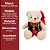 Jogo Casal Urso Pelúcia Natalino Creme Prime Roupa Xadrez Vermelho e Verde 20cm - Master Christmas - Imagem 9