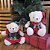 Urso Pelúcia Natalino Creme Prime Vestido Xadrez Vermelho e Verde Lacinho Xadrez 20cm - Master Christmas - Imagem 2