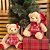 Urso Pelúcia Natalino Prime Vestido Xadrez e Laço Vermelho 20cm - Master Christmas - Imagem 2