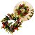 Guirlanda Decorada Natal Rústica Pinhas e Azevinhos Nevados 25cm Verde - Master Christmas - Imagem 5