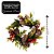 Guirlanda Decorada Natal Rústica Pinhas e Azevinhos Nevados 25cm Verde - Master Christmas - Imagem 4
