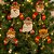Kit 6 Bonecos Natal Pelúcia Guizo Rena, Papai Noel e Boneco Neve 17cm Enfeite Árvore - Master Christmas - Imagem 2