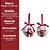 Kit 2 Bolas de Natal Decoradas Brancas Estampa Rena Love e Laço Vermelho 7,5cm - Imagem 7