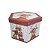 Caixa de Presente Decorada Natal Multiuso Renas Love Sextavada Premium 21cm x 15cm - Imagem 5