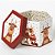 Caixa de Presente Decorada Natal Multiuso Renas Love Sextavada Premium 21cm x 15cm - Imagem 1