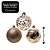 Kit 27 Bolas de Natal Champanhe Luxo 6cm Mistas com Glitter, Estrela, Arabesco e Vazado - Imagem 3