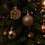 Kit 18 Bolas de Natal Champanhe Luxo 6cm Mistas com Glitter, Estrela, Arabesco e Vazado - Imagem 2