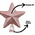 Ponteira Topo de Árvore de Natal Estrela Glitter Rosê 3D Base Espiral 15cm x 18cm - Imagem 3