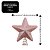 Estrela Ponteira Natal Rosê Glitter 3D Base Espiral 15cm x 18cm - Master Christmas - Imagem 3