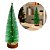 Jogo 2 Árvores Mini Pinheiro Nevado Decorativo 25cm Iluminado LED Sequencial Base Tronco Natural - Imagem 7