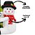 Porta Champanhe Boneco de Neve Pelúcia Natal Chapéu Decorado e Cachecol Crochê - Imagem 3