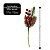 Jogo 4 Galhos Natalino Pick Decorativo Folhagens, Pinha Nevada e Azevinhos Vermelhos 25cm - Imagem 4