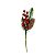 Galho Natalino Pick Decorativo Folhagens, Pinha Nevada e Azevinhos Vermelhos 25cm - Imagem 5