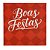 Kit Guardanapo de Natal Vermelho Boas Festas 25x25cm Folha Dupla Prime 40 Unidades - Imagem 5