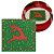 Kit Guardanapo de Natal Estampado Rena Verde e Vermelho 33x33cm Folha Dupla Prime 40 Unidades - Imagem 4
