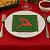 Kit Guardanapo de Natal Estampado Rena Verde e Vermelho 33x33cm Folha Dupla Prime 40 Unidades - Imagem 2