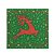 Guardanapo de Natal Estampado Rena Verde e Vermelho 33x33cm Folha Dupla Prime Pacote 20 Unidades - Imagem 7