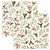 Kit Guardanapo de Natal Estampado Folhagens Azevinhos 33x33cm Folha Dupla Prime 40 Unidades - Imagem 1