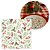 Kit Guardanapo de Natal Estampado Folhagens Azevinhos 33x33cm Folha Dupla Prime 40 Unidades - Imagem 9