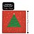 Kit Guardanapo de Natal Estampado Vermelho Pinheiro Verde 33x33cm Folha Dupla Prime 40 Unidades - Imagem 4