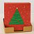 Guardanapo de Natal Estampado Vermelho Pinheiro Verde 25x25cm Folha Dupla Prime Pacote 20 Unidades - Imagem 2