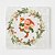 Guardanapo de Natal Estampado Folhagens Azevinhos 33x33cm Folha Dupla Prime Pacote 20 Unidades - Imagem 6