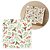 Guardanapo de Natal Estampado Folhagens Azevinhos 25x25cm Folha Dupla Prime Pacote 20 Unidades - Imagem 1