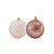 Jogo 12 Bolas de Natal Rosê Mistas Glitter e Flocada Luxo 8cm - Master Christmas - Imagem 3