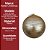 Bola de Natal Grande Champanhe Fosca com Glitter Dourado Espiral 15cm Decorativa Premium - Imagem 7